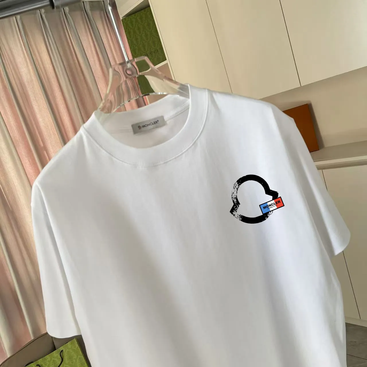 Moncle* 2025 New Arrival logo 300 t Same Style Size：S M L XL XXL ：Black White Pink Gray